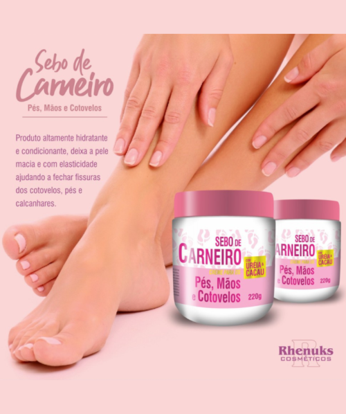 CREME PARA OS PÉS MÃOS E COTOVELOS RHENUKS
