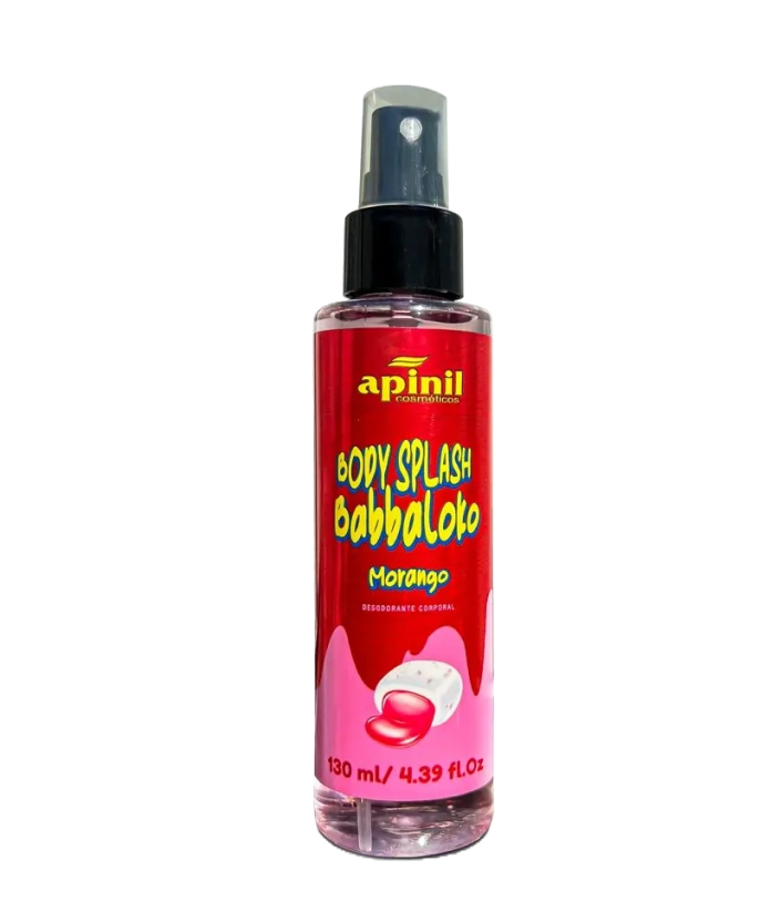 Body Splash Babbaloko Morango 130ml - Apinil Cosméticos