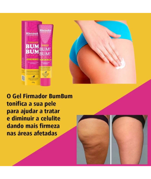 Gel Massageador Firmador de Bumbum, Coxa e Abdômen 150g Premium – Rhenuks