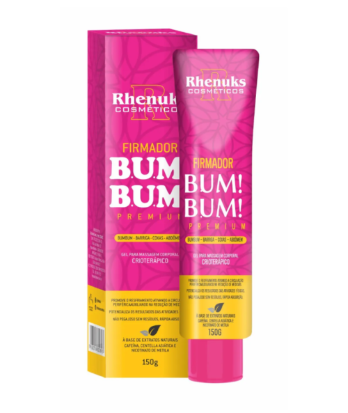 Gel Massageador Firmador de Bumbum, Coxa e Abdômen 150g Premium – Rhenuks