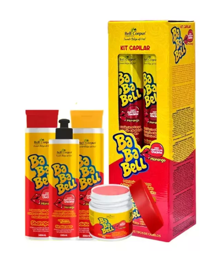 Kit Capilar Bababell Morango - Bell Corpus