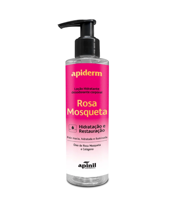 Loção Hidratante Corporal Apiderm Rosa Mosqueta