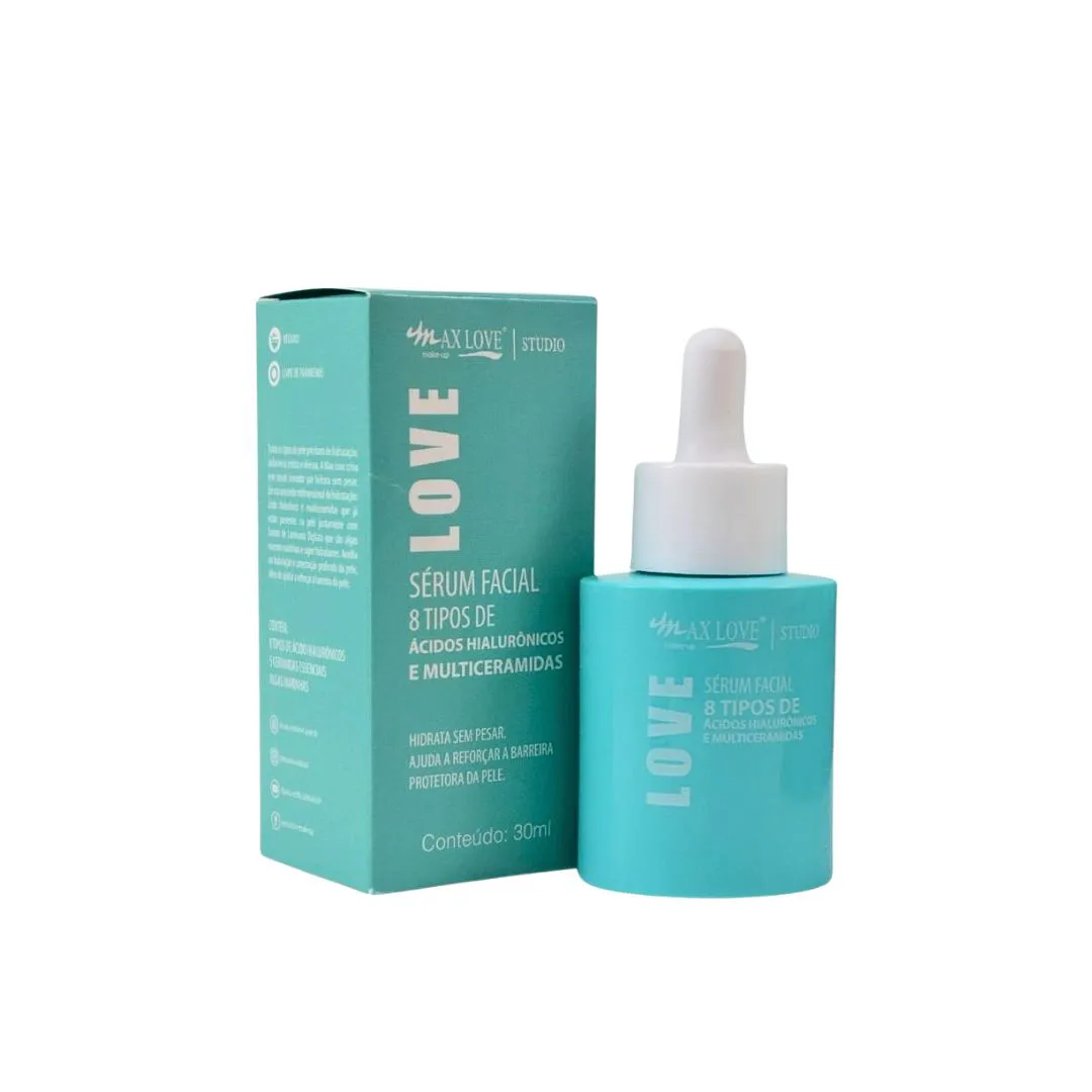Sérum Facial 8 Tipos de Ácido Hialurônico - Max Love compartilhe Sérum Facial 8 Tipos de Ácido Hialurônico - Max Love